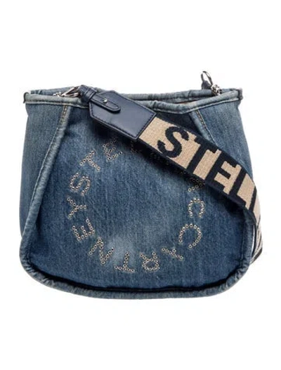 Pre-owned Stella Mccartney Denim Messenger Bag In Blue