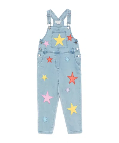 Stella Mccartney Kids' Denim Overalls In Blue