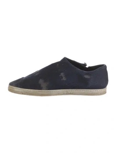 Pre-owned Stella Mccartney Denim Printed Flats In Blue