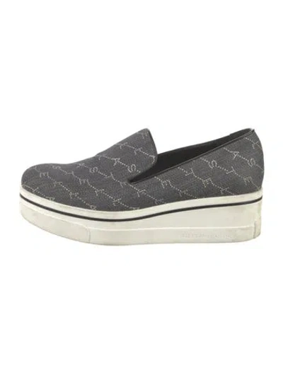 Pre-owned Stella Mccartney Denim Printed Loafers