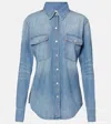 Stella Mccartney Denim Shirt In Blue