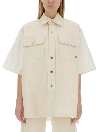 Stella Mccartney Denim Shirt In Neutral