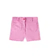 Stella Mccartney Frayed Denim Shorts In Pink