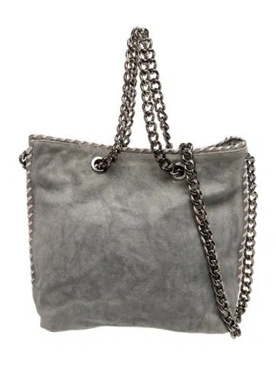 Pre-owned Stella Mccartney Denim Tote In Grey/white