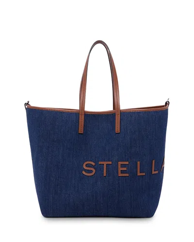 Stella Mccartney Denim Tote In Indigo