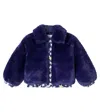 Stella Mccartney Denim-trimmed Bomber Jacket In Blue