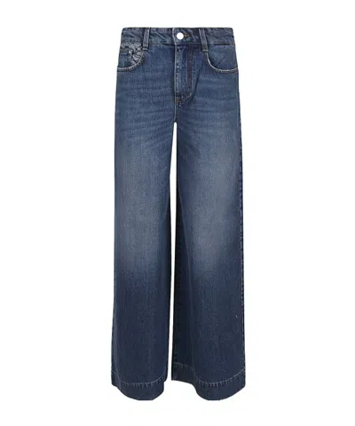 Stella Mccartney Dark Blue Vintage And S Wave Wide Leg Jeans