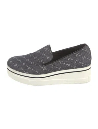 Pre-owned Stella Mccartney Denim Wedge Sneakers