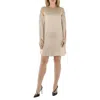 Stella Mccartney Desert Draped-back Sleeveless Dress In Neutral