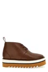 Stella Mccartney Brown Lace Up Boots