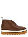 Stella Mccartney Desert Sneak-elyse Ankle Boots In Brown
