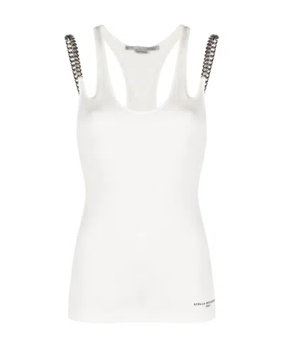 Stella Mccartney Diamond-cut Strap Top In White