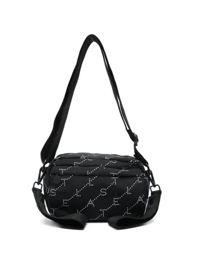 Stella Mccartney Kids' Diaper Dotted-print Crossbody Bag In Black