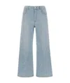 Stella Mccartney Distressed High-rise Jeans In Blue