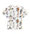 Stella Mccartney Doodle Cotton Jersey T-shirt In White