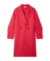 Stella Mccartney Double-breast Wool Coat In Red
