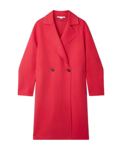 Stella Mccartney Double-breast Wool Coat In Red