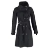 Stella Mccartney Double-breasted Belted Trench Coat In Black Cotton In Black