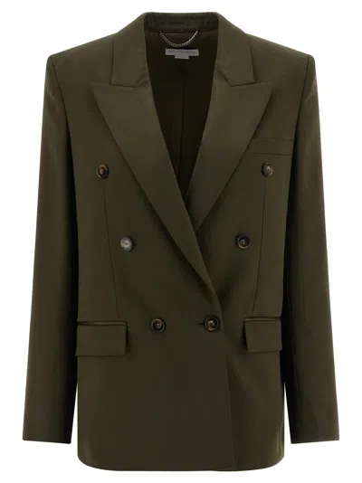 STELLA MCCARTNEY DOUBLE-BREASTED BLAZER BLAZERS GREEN