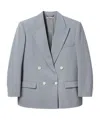 Stella Mccartney Oversized Double-breasted Blazer In Gray