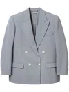 Stella Mccartney Oversized Double-breasted Blazer In Grey