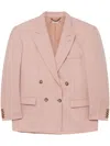 Stella Mccartney Oversized Double-breasted Blazer In Pink