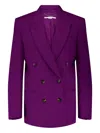 Stella Mccartney Double-breasted Blazer In Purple