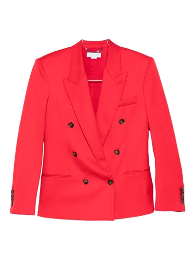 Stella Mccartney Double-breasted Blazer In Red