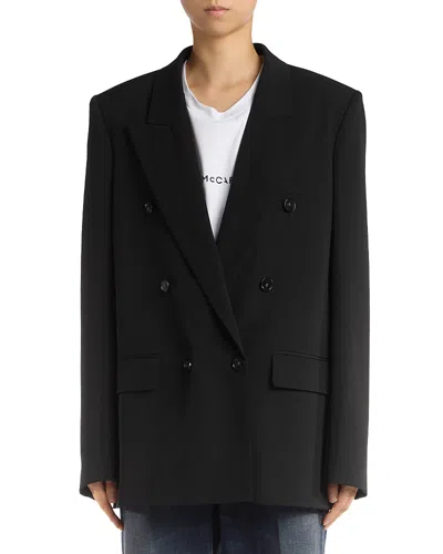 Stella Mccartney Double Breasted Boyfriend Jacket In Black