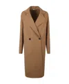 Stella Mccartney Double Breasted Buttoned Coat In Brown