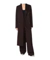 Stella Mccartney Double-breasted Plum Wool Coat