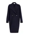 Stella Mccartney Double-breasted Wool Coat In Black