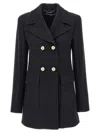 Stella Mccartney Double-breasted Coat In Black