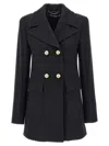 Stella Mccartney Double-breasted Coat In Black