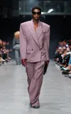 Stella Mccartney Double-breasted Cotton-canvas Jacket In Purple