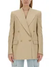 Stella Mccartney Double Breasted Satin Blazer