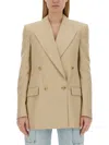 Stella Mccartney Double Breasted Satin Blazer