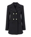 Stella Mccartney Double-breasted Coat In Black
