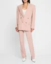Stella Mccartney Oversized Double-breasted Blazer In 5762 Dusty Pink