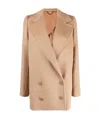 Stella Mccartney Double-breasted Oversized Coat In Nude