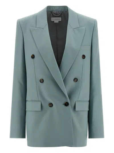 STELLA MCCARTNEY DOUBLE-BREASTED PEAK-LAPEL BLAZER