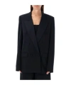 Stella Mccartney Stella Mc Cartney Oversized Double Breasted Blazer In Black