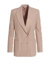 Stella Mccartney Double-breasted Tailored Blazer In Nude