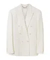 Stella Mccartney Double-breasted Blazer Jacket In White