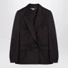 Stella Mccartney Stella Mc Cartney Chocolate Coloured Wool Double Breasted Jacket