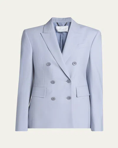 Stella Mccartney Tailored Double-breasted Jacket In Blue