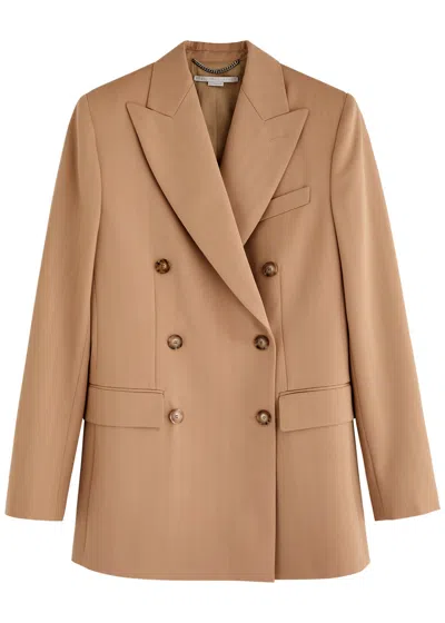 STELLA MCCARTNEY STELLA MCCARTNEY DOUBLE-BREASTED WOOL-BLEND BLAZER