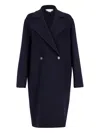 Stella Mccartney Double-breasted Wool Coat In Black