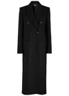 Stella Mccartney Double Breasted Long Sleeved Coat In Black