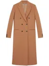 Stella Mccartney Notched-lapel Wool Coat In Neutrals